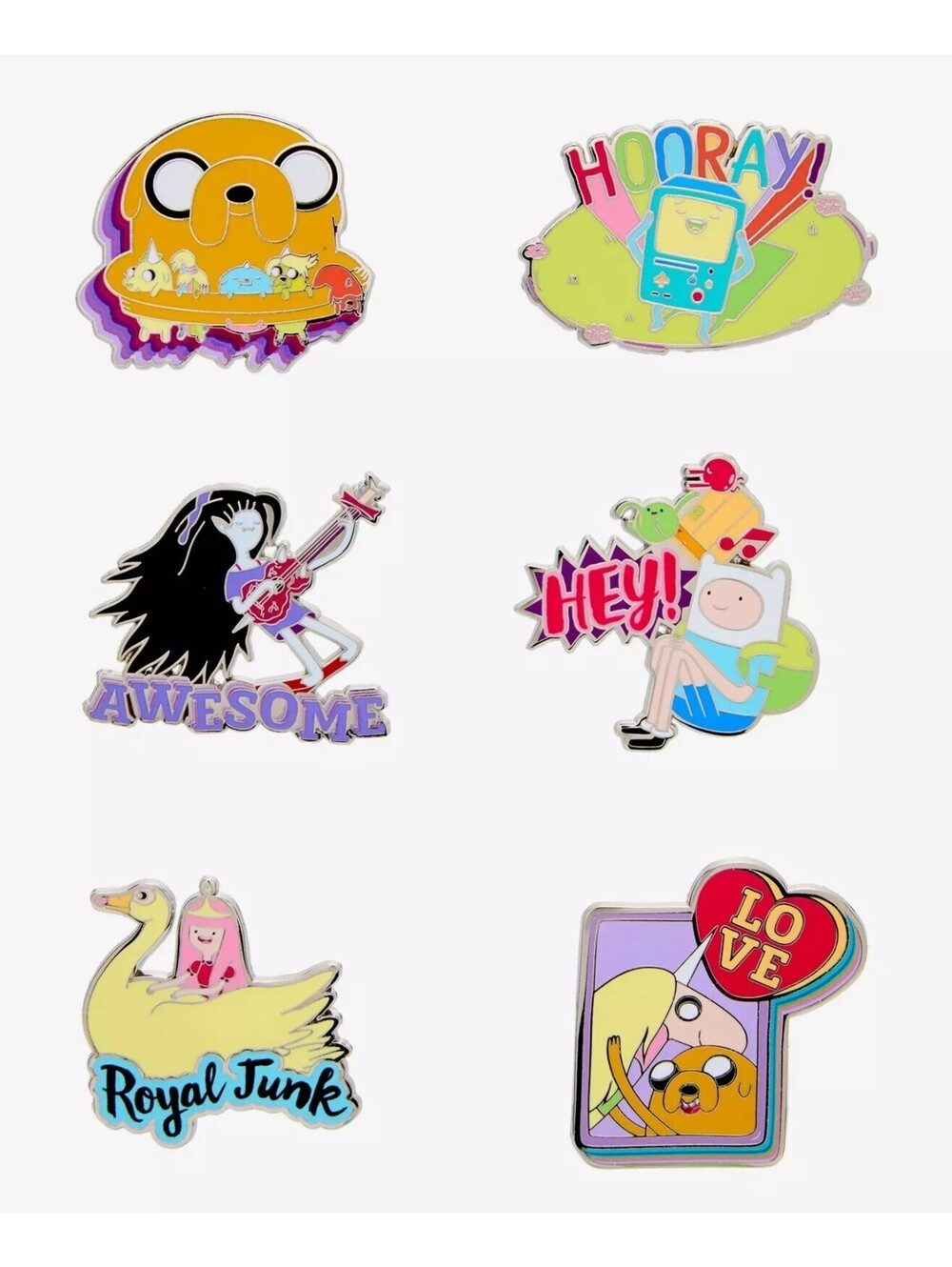Adventure Time Character Sayings Blind Box Enamel Pin Full set 6